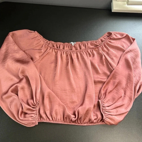 Charlotte Russe Peasant Blouse Top Women's Large Bronze Vixen Fairygoth Romantic - Picture 6 of 12